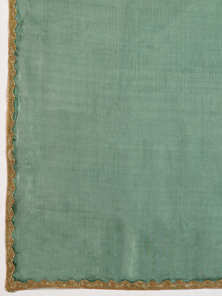 Embroidered Burberry Saree