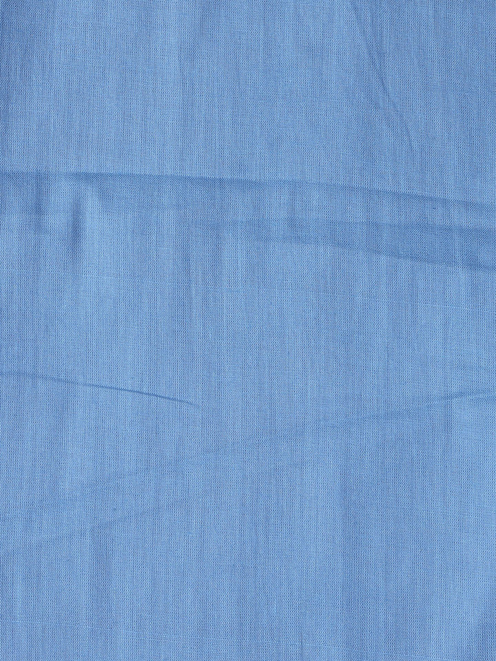 Neck Woek Cotton Blend Unstitched Suit With Dupatta