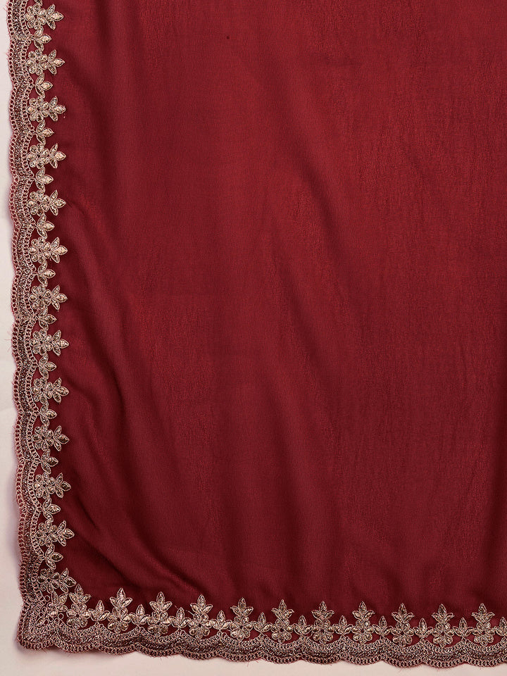 Georgette Embroidered Saree
