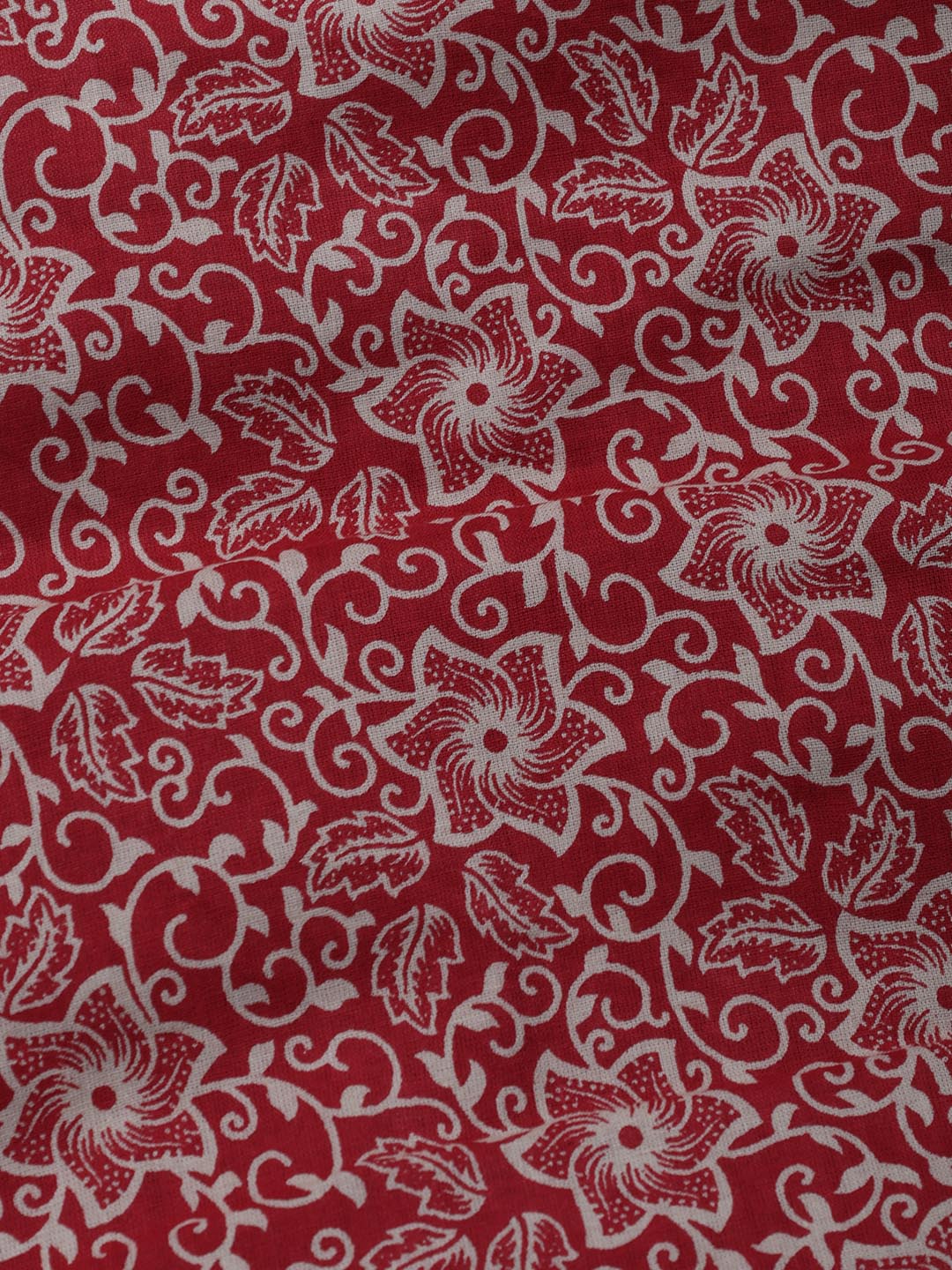 Printed Cotton Blend Unstitched Suit Piece With Dupatta