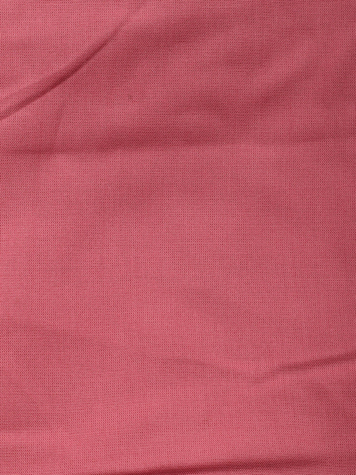 Neck Patti Cotton Blend Unstitched Suit With Dupatta