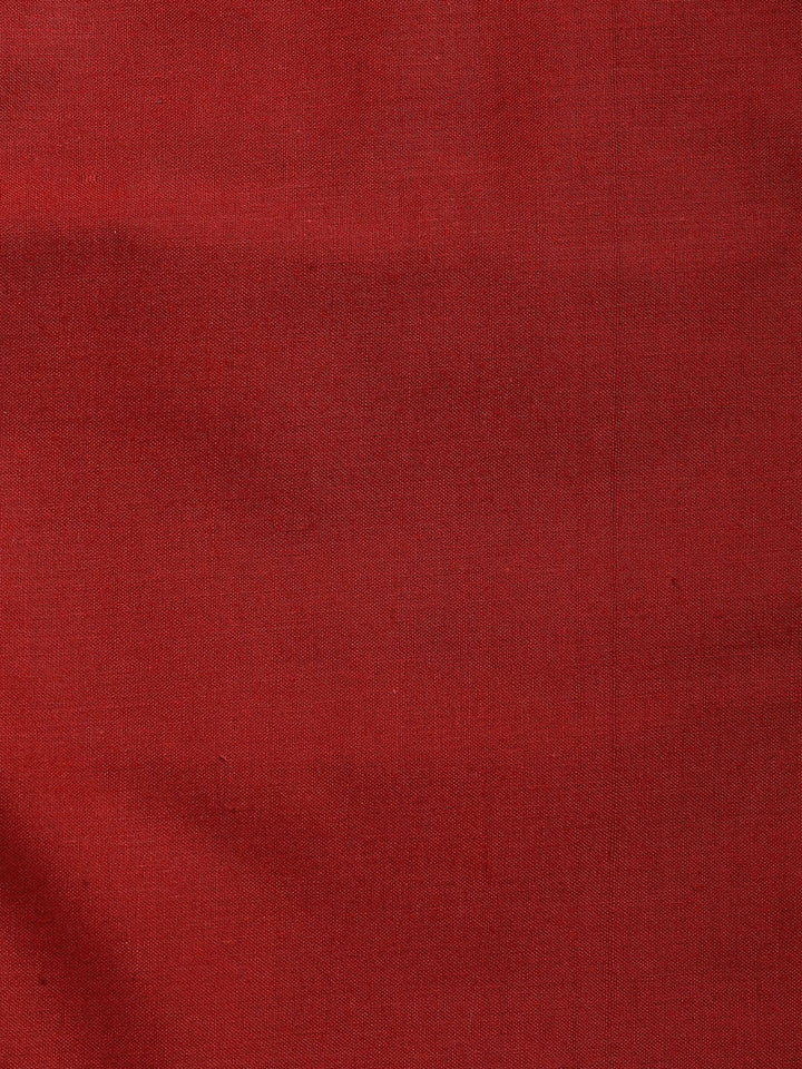Patch Neck Cotton Blend Unstitched Suit With Dupatta