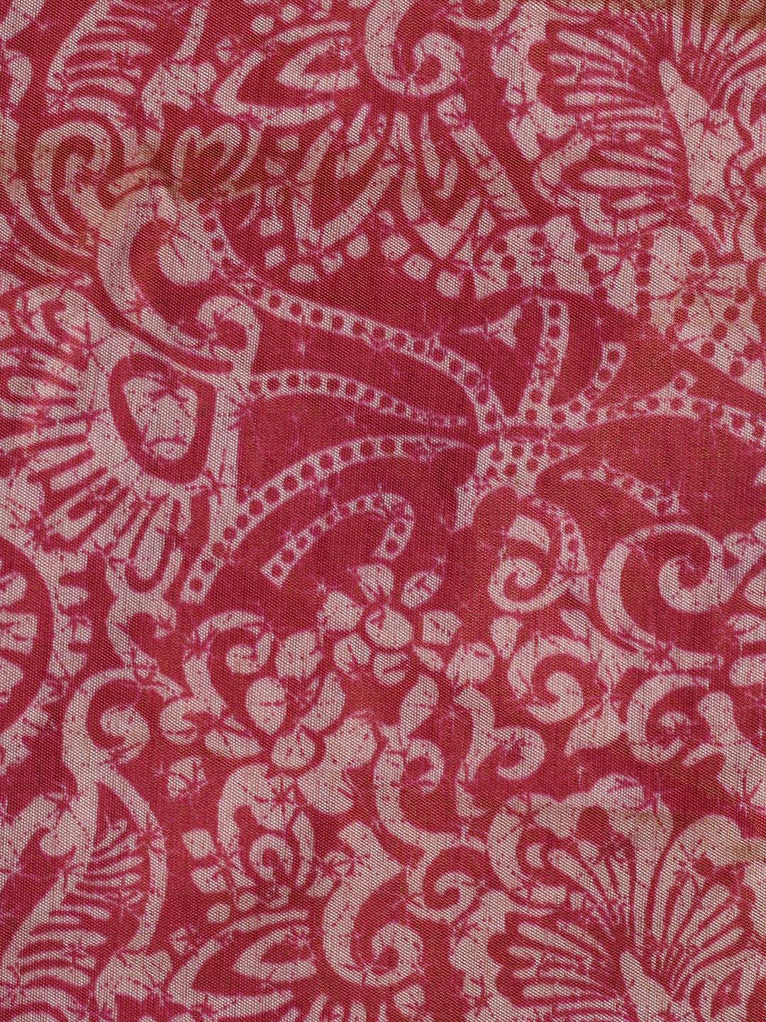 Printed Chanderi Unstitched Suit With Dupatta