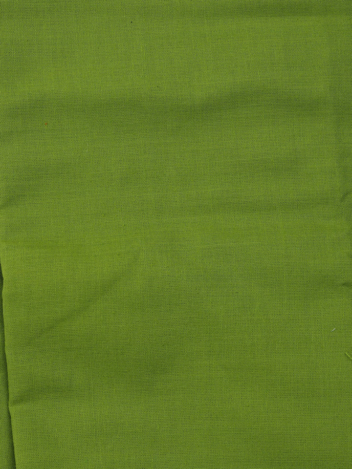 Plain Cotton Blend Unstitched Suit Piece With Dupatta