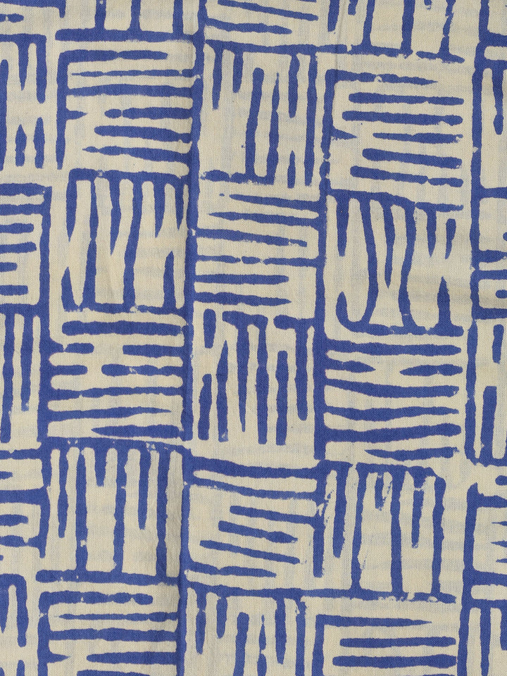 Printed Cotton Blend Unstitched Suit With Dupatta