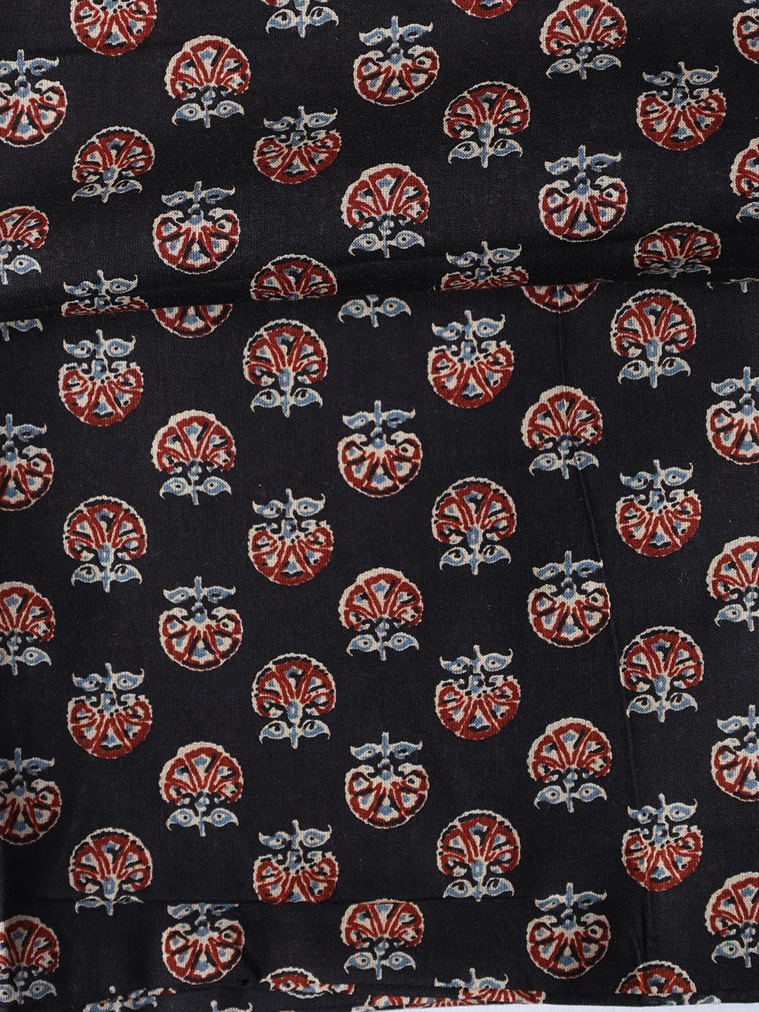 Printed Cotton Blend Unstitched Suit With Dupatta
