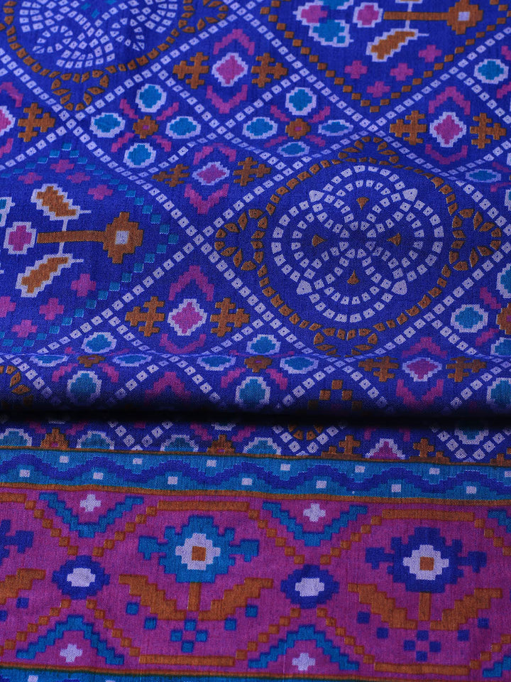 Art Silk Unstitched Suit Piece With Dupatta