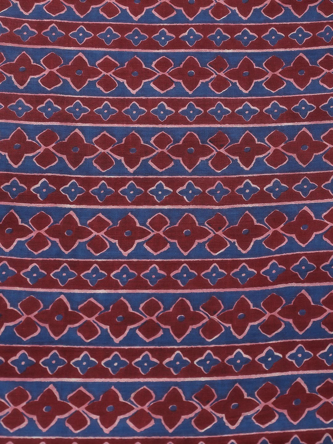 Printed Cotton Blend Unstitched Suit Piece With Dupatta