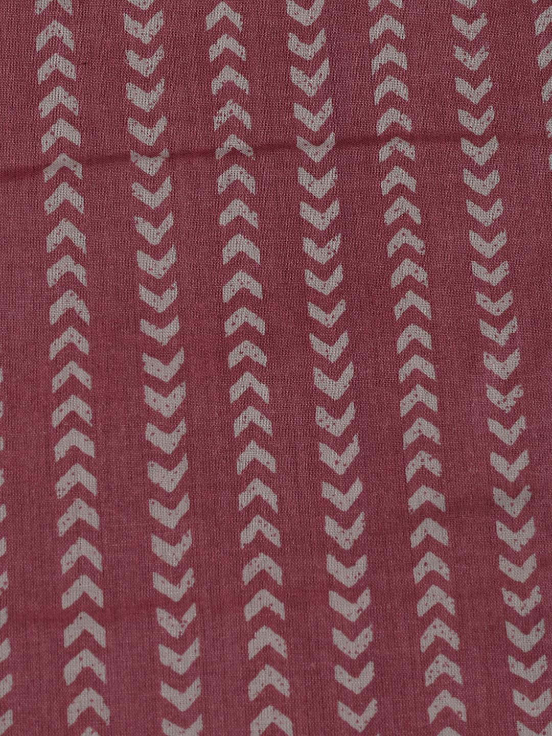 Printed Cotton Blend Unstitched Suit Piece With Dupatta
