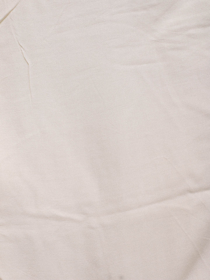 Patch Neck Linen Unstitched Suit Piece With Dupatta