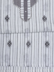 Thread Embroidery Cotton Blend Unstitched Suit With Dupatta