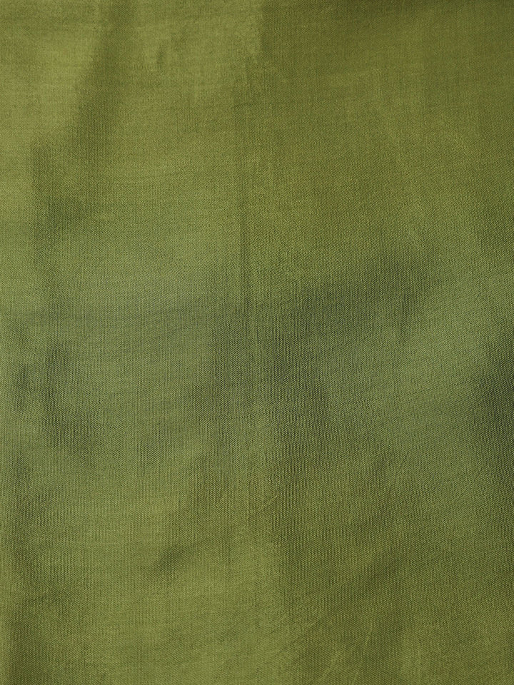 Embroidered Chanderi Unstitched Suit With Dupatta