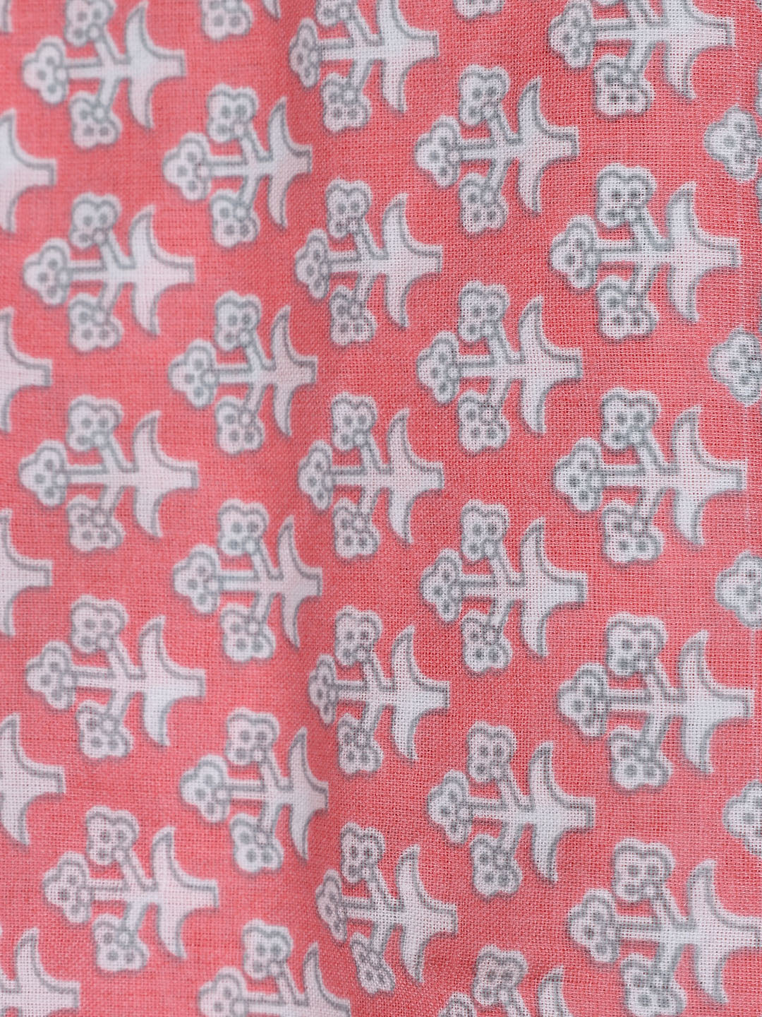 Neck Patti Cotton Blend Unstitched Suit With Dupatta