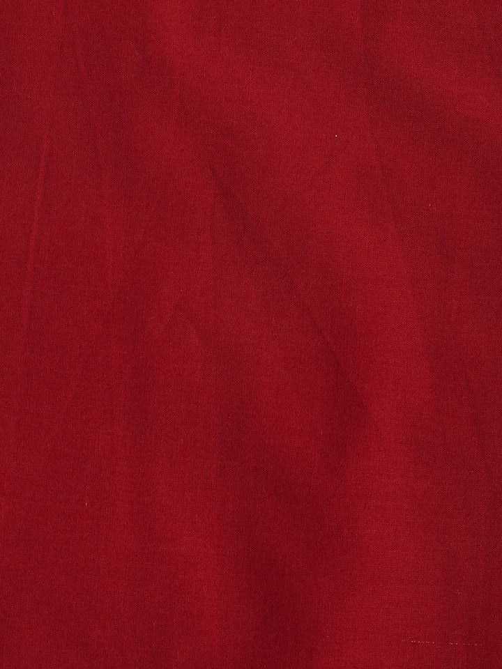 Patch Neck Cotton Blend Unstitched Suit With Dupatta