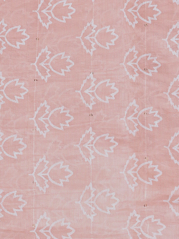 Printed Cotton Blend Unstitched Suit With Dupatta