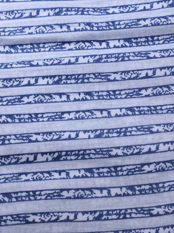 Printed Cotton Blend Unstitched Suit With Dupatta
