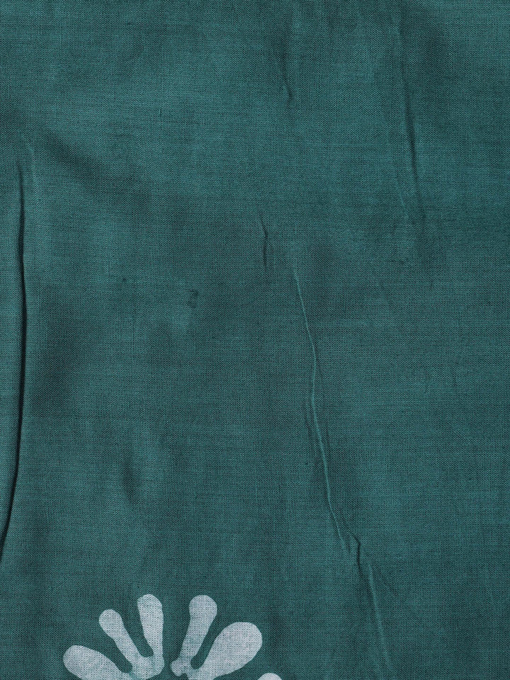 Printed Cotton Blend Unstitched Suit With Dupatta