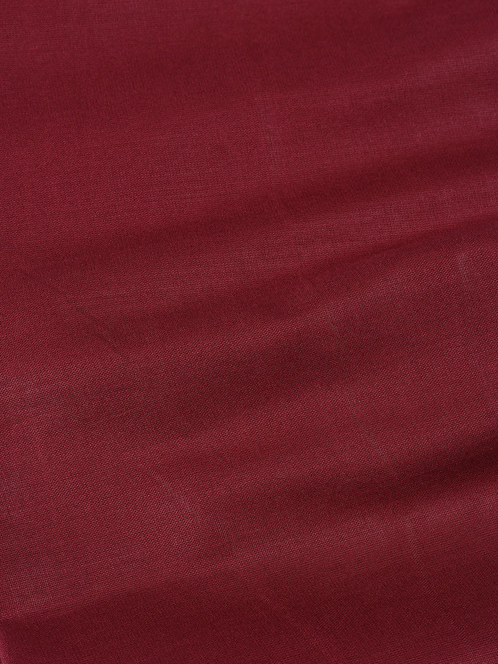 Printed Cotton Blend Unstitched Suit With Dupatta