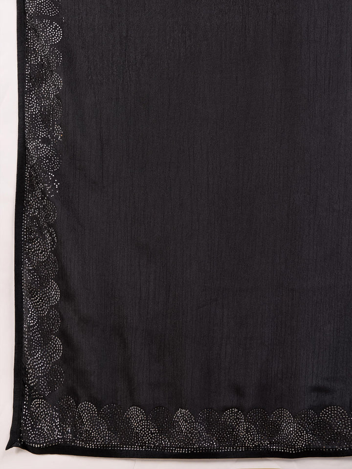 Embroidered Shaded Chinnon Saree