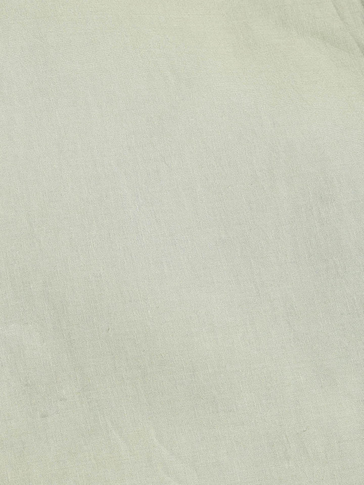 Embroidery Linen Unstitched Suit With Dupatta