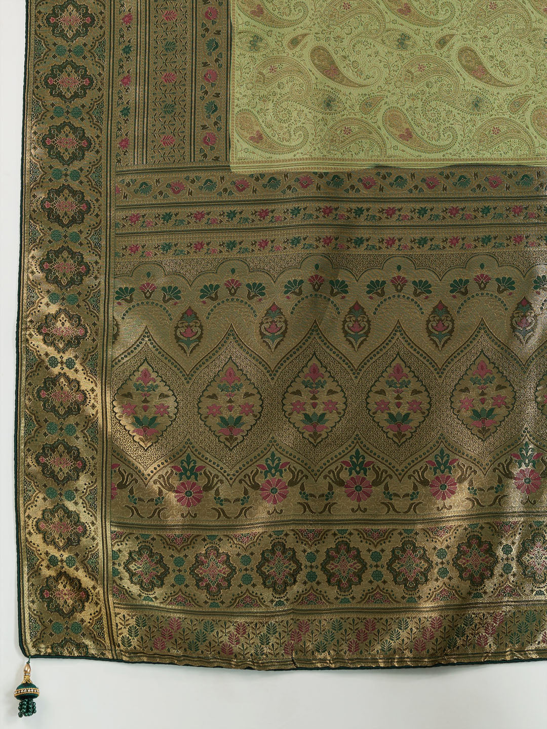 Woven Design Meenakari Kanjivaram Silk Saree