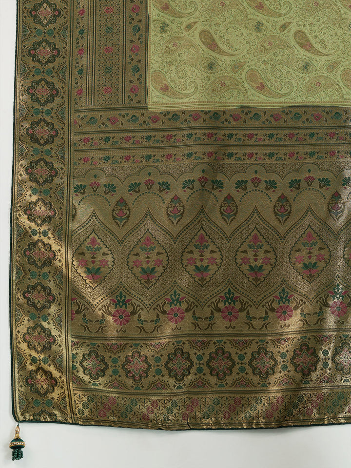 Woven Design Meenakari Kanjivaram Silk Saree