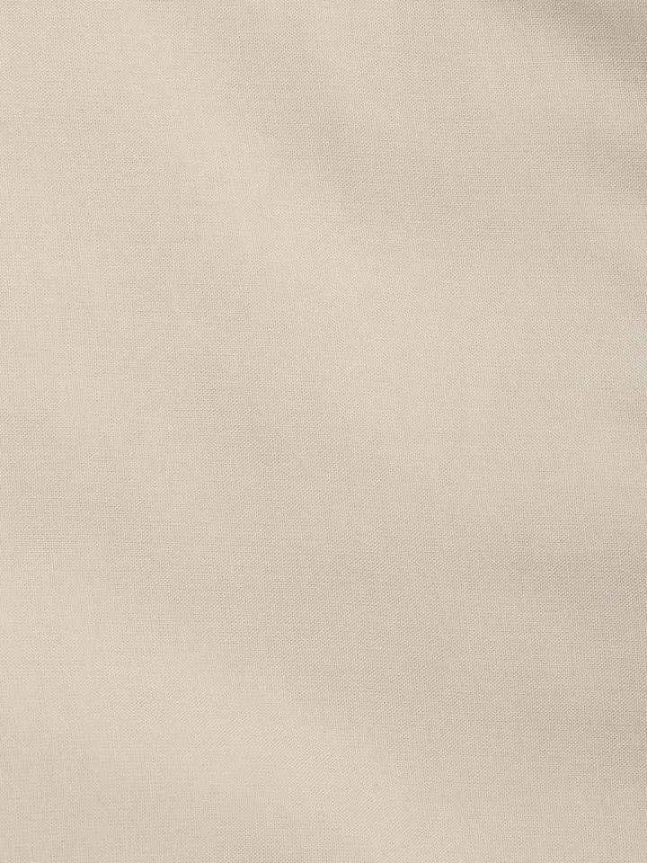 Patch Neck Linen Unstitched Suit Piece With Dupatta