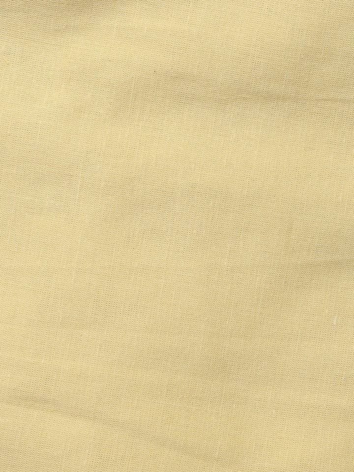 Embroidery Linen Unstitched Suit With Dupatta