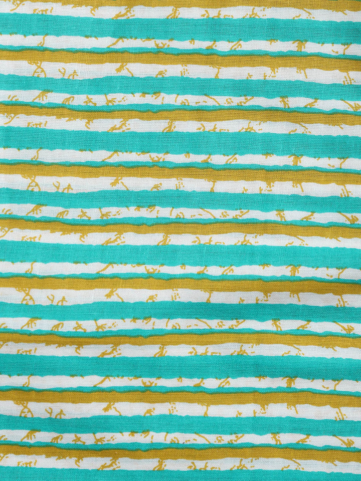 Printed Cotton Blend Unstitched Suit With Dupatta