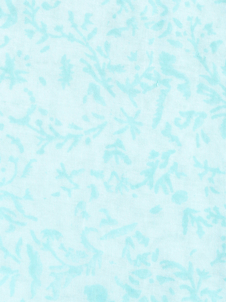 Printed Cotton Blend Unstitched Suit With Dupatta