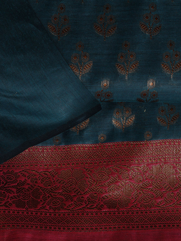 Banarasi Chanderi Unstitched Suit With Dupatta