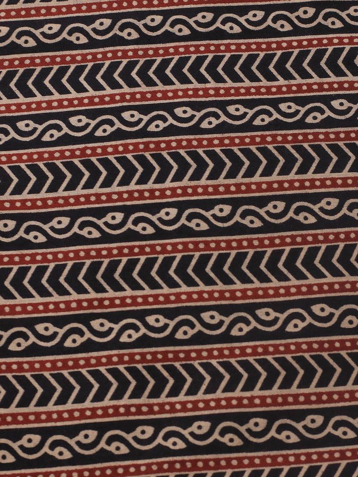 Printed Cotton Blend Unstitched Suit Piece With Dupatta