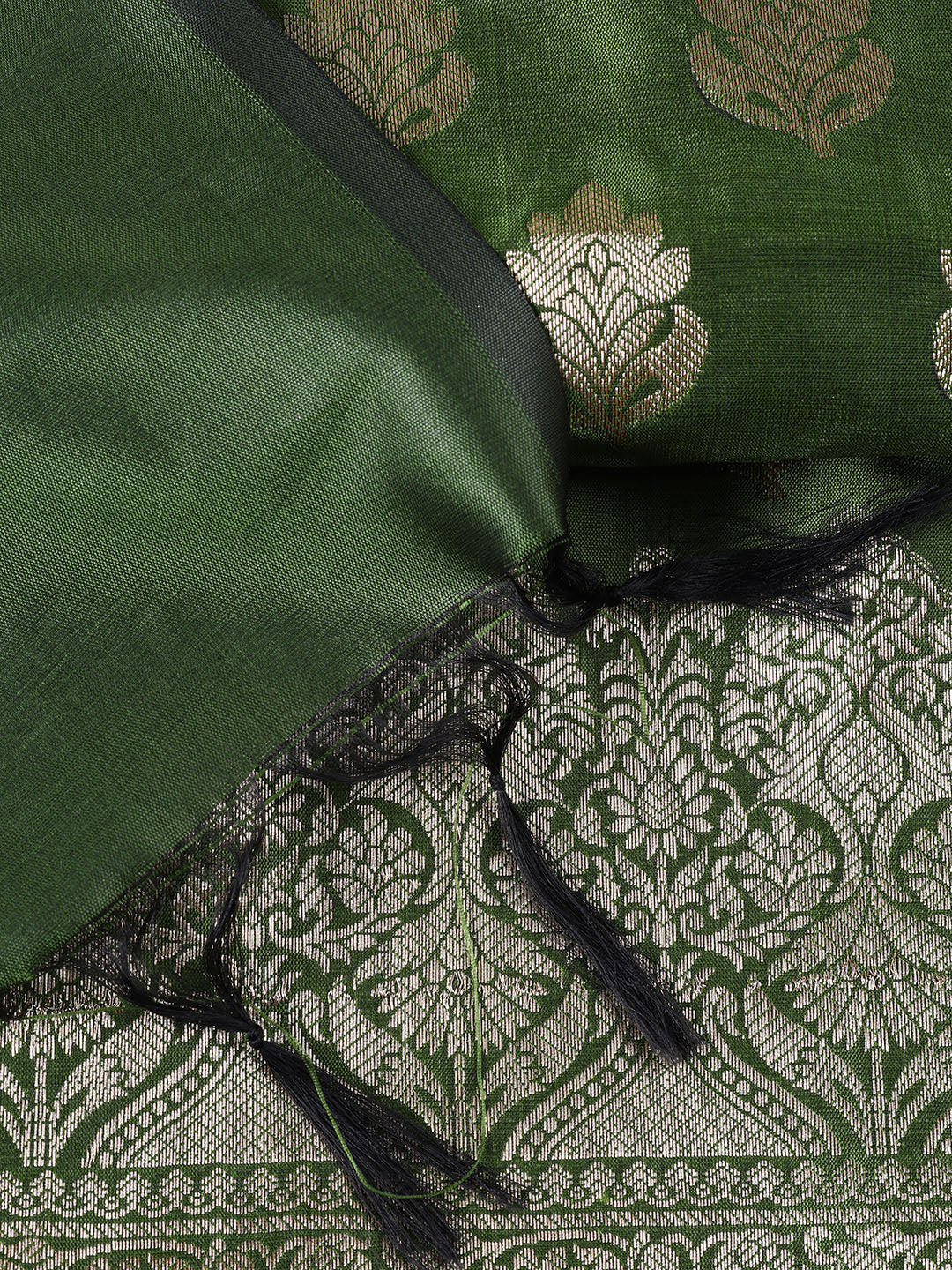 Woven Chanderi Unstitched Suit Piece With Dupatta