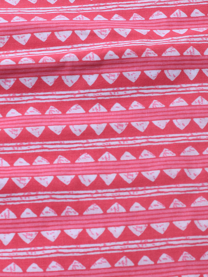Printed Cotton Blend Unstitched Suit With Dupatta