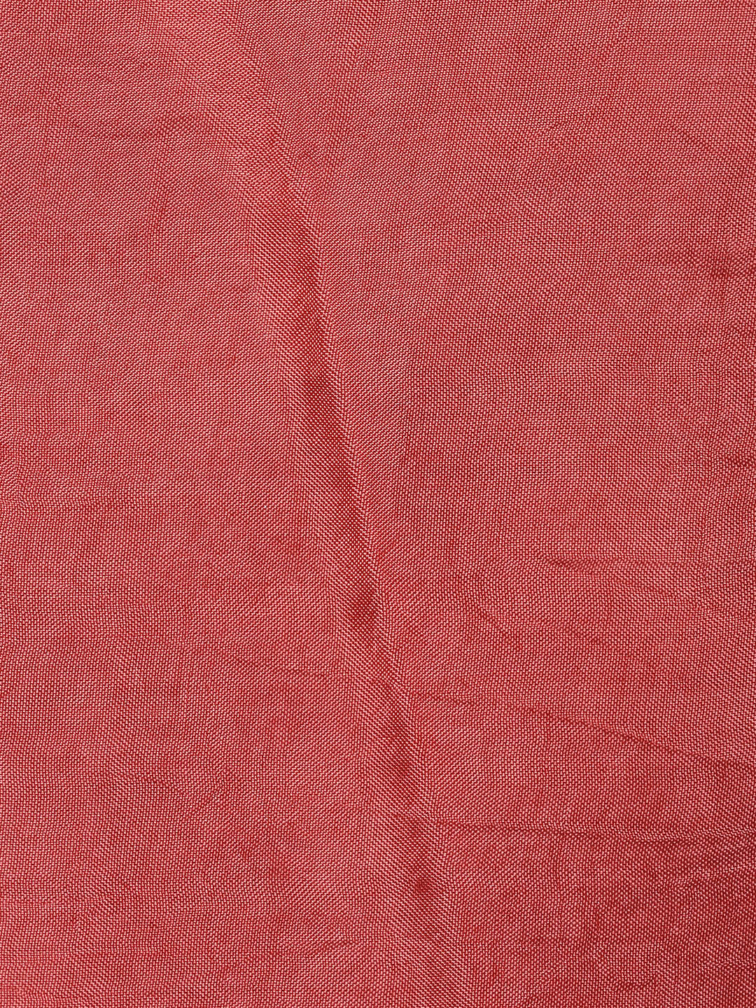 Woven Border Chanderi Unstitched Suit With Dupatta