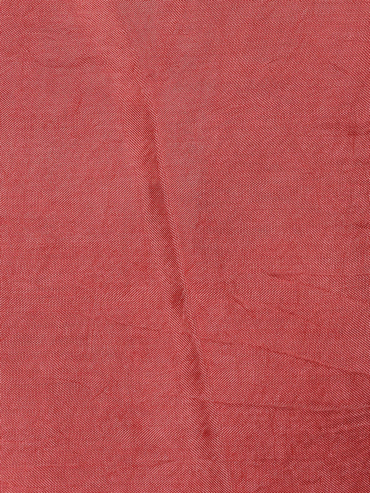 Woven Border Chanderi Unstitched Suit With Dupatta