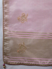 Woven Border Linen Saree