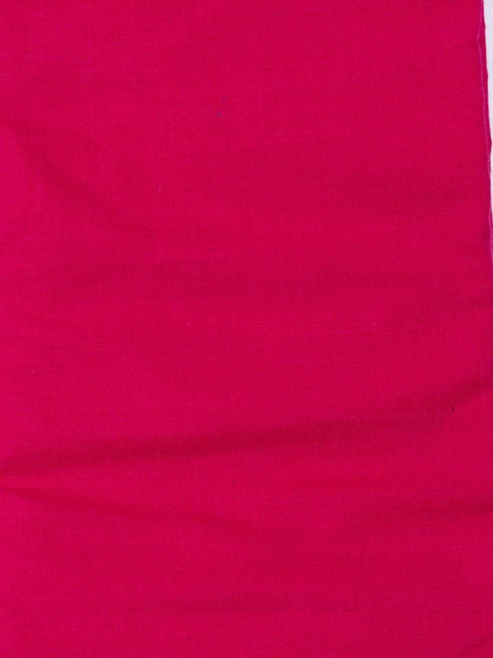 Plain Cotton Blend Unstitched Suit Piece With Dupatta