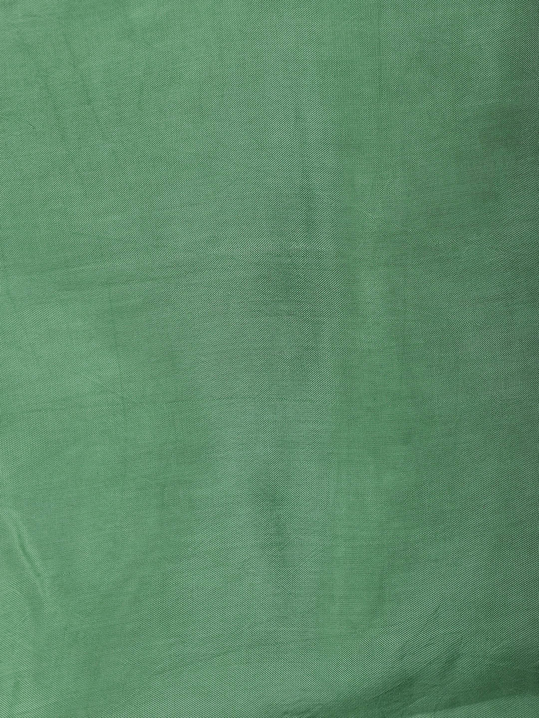 Woven Border Chanderi Unstitched Suit With Dupatta