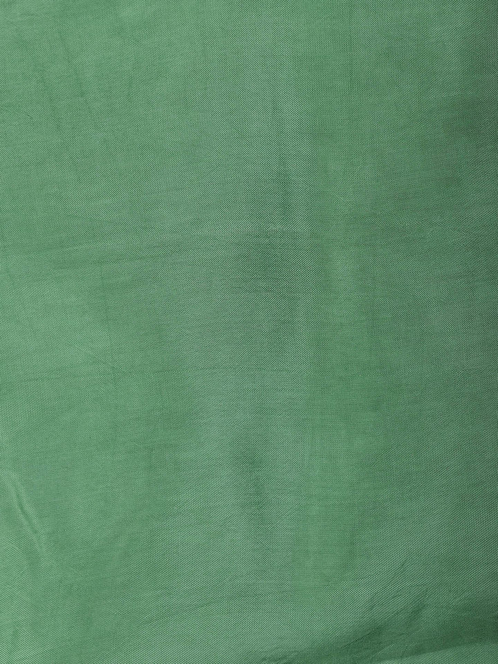 Woven Border Chanderi Unstitched Suit With Dupatta