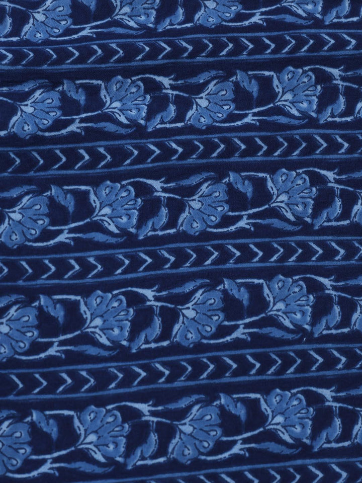 Printed Cotton Blend Unstitched Suit Piece With Dupatta