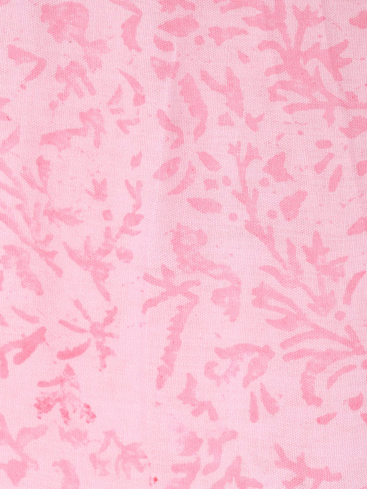 Printed Cotton Blend Unstitched Suit With Dupatta