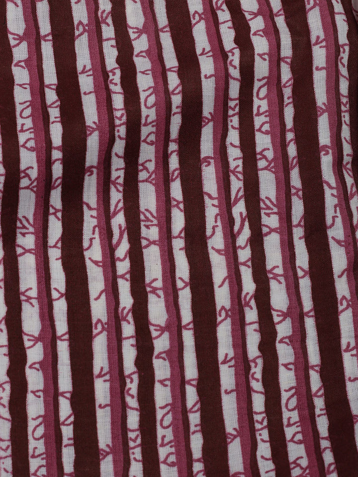 Printed Cotton Blend Unstitched Suit With Dupatta
