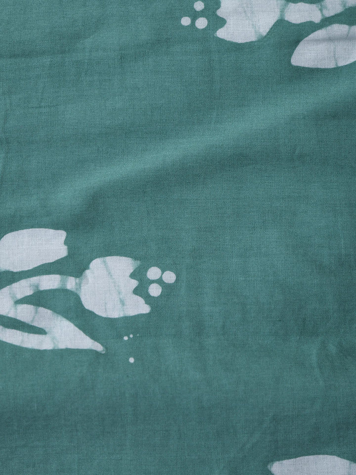 Printed Cotton Blend Unstitched Suit With Dupatta