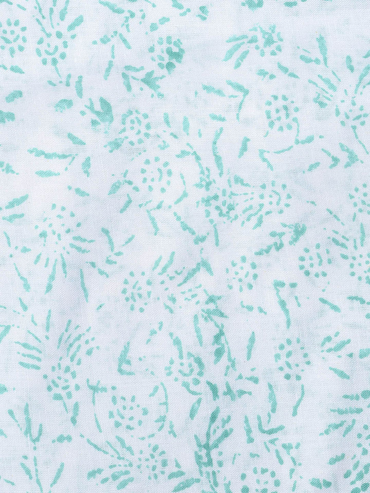 Printed Cotton Blend Unstitched Suit With Dupatta