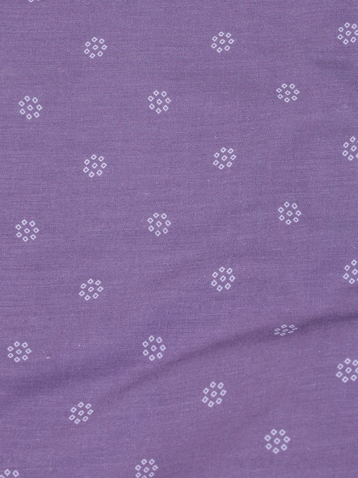 Neck Work Cotton Blend Unstitched Suit With Dupatta