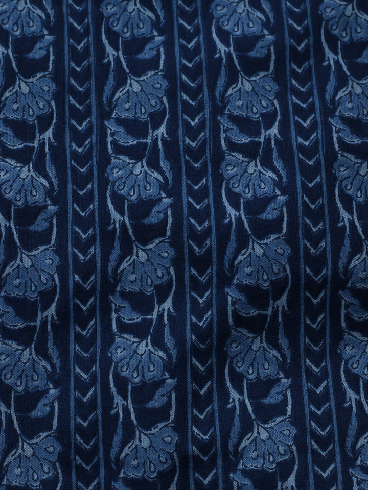 Printed Chanderi Unstitched Suit Piece With Dupatta