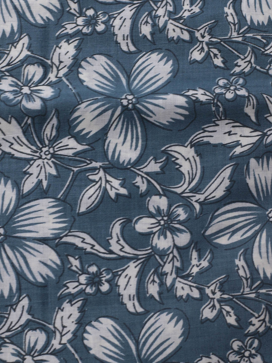 Printed Cotton Blend Unstitched Suit With Dupatta