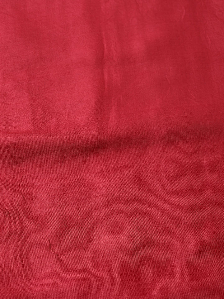 Embroidered Chanderi Unstitched Suit With Dupatta