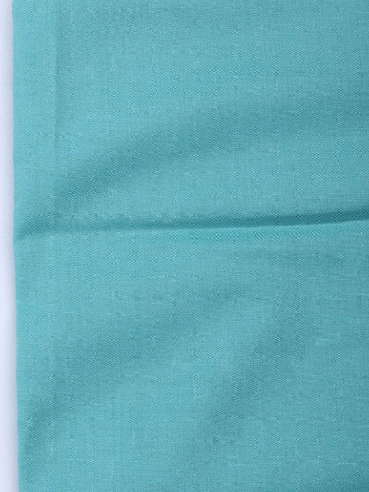 Neck Embroidered Cotton Blend Unstitched Suit With Dupatta